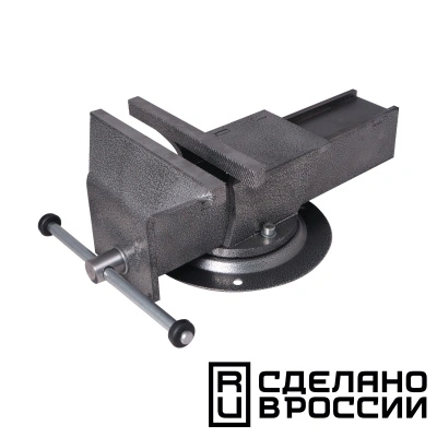 Тиски слесарные поворотные Калибр ТПСН-200ИС, Россия 