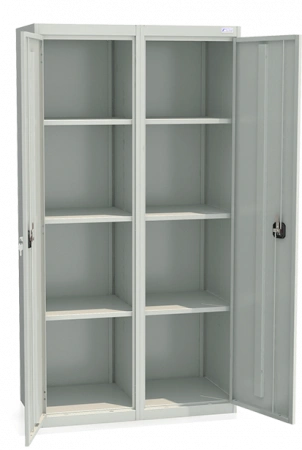 Шкаф архивный ШХА-100(40) 1850x970x385 мм Светло-серый