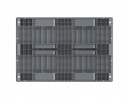 Лёгкий перфорированный пластиковый поддон 1210х810 на трех полозьях