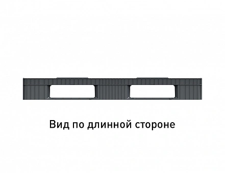 Лёгкий перфорированный пластиковый поддон усиленный 1210х810 на трех полозьях