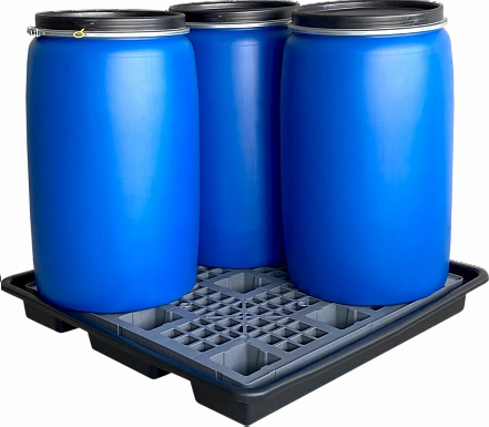 Поддон сточный для 4 бочек 1276х1276х160 мм 