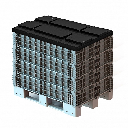 Складной паллетный борт 1200х800х200 Серый