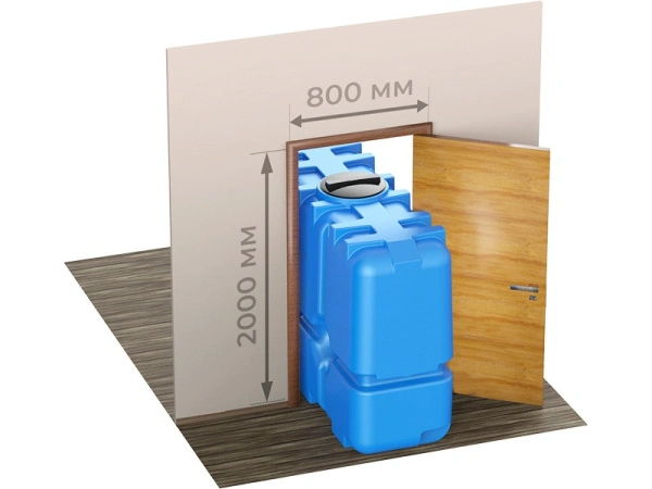 Емкость 2000л прямоугольная, код: 37965