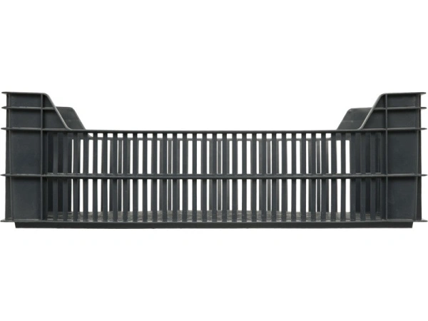 Ящик перфорированный 600×400×190, арт.: 106, объём 48, чёрный, код: 00363