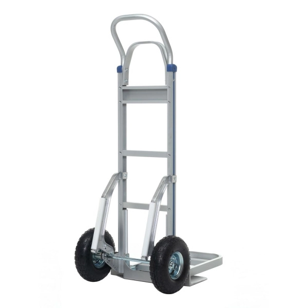 Тележка алюминиевая 2-х колесная с откидной полкой FW-88А