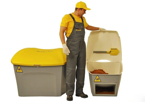 Ящик для песка Boxsand 0,25 м3 (250 литров) серый асфальт