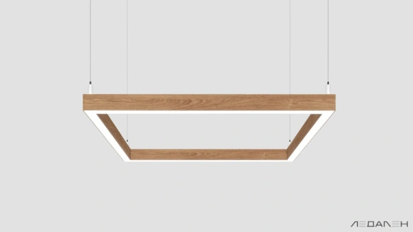 WOOD KVADRATO 6000K 58W Дуб, корпус 