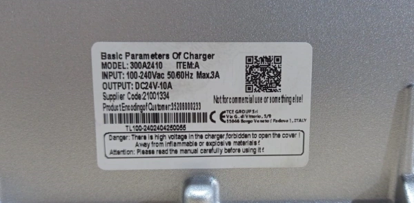 Зарядное устройство для штабелёров CDD15R-EN 24V/10A (Charger External)