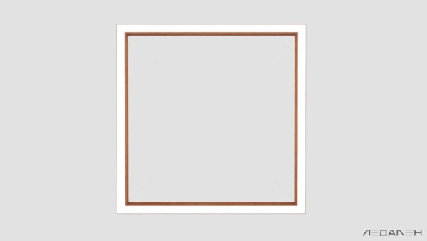 WOOD KVADRATO 6000K 58W Груша, корпус 