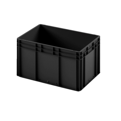 Евроконтейнер ЕС-6432.4 с усиленным дном и закрытыми ручками, 600х400х320 мм