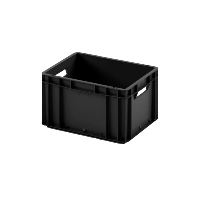 Евроконтейнер ЕС-4322.1 со сплошным дном и открытыми ручками, 400х300х220 мм