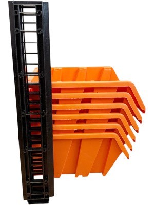 Комплект ящиков 225х155х120 для метизов, с планкой, 6 шт., код: 36988