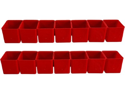 Комплект ящиков 70х53х50 для метизов, с планкой, 14 шт., код: 36992