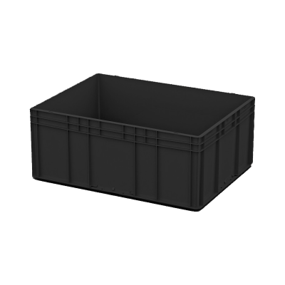 Евроконтейнер ЕС-8632.4 с усиленным дном и закрытыми ручками, 800х600х320 мм 