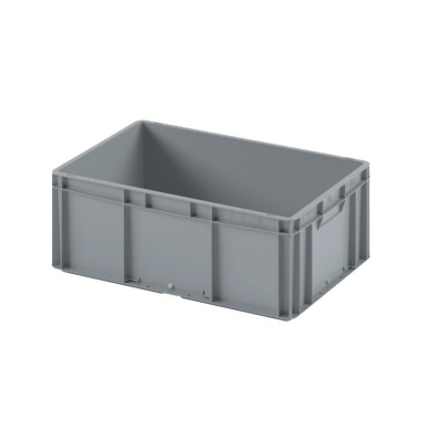 Евроконтейнер ЕС-6422.2 со сплошным дном и закрытыми ручками, 600х400х220 мм