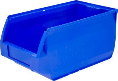 Ящик сплошной 400×230×200 мм, объем 18.4 л., арт.: 5004, синий, код: 10039