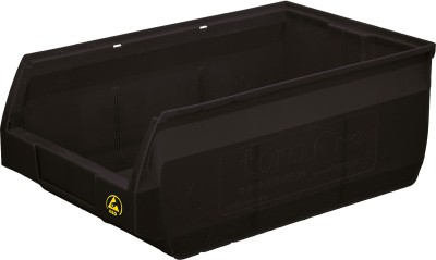 Ящик Palermo 500х310х200 PP, черный антистатичный, арт. 5005 ESD, код: 12774