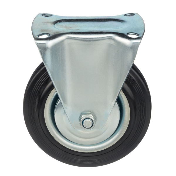 Колесо неповоротное Стелла-техник 4002-160 диаметр 160мм, грузоподъемность 145кг, резина, металл