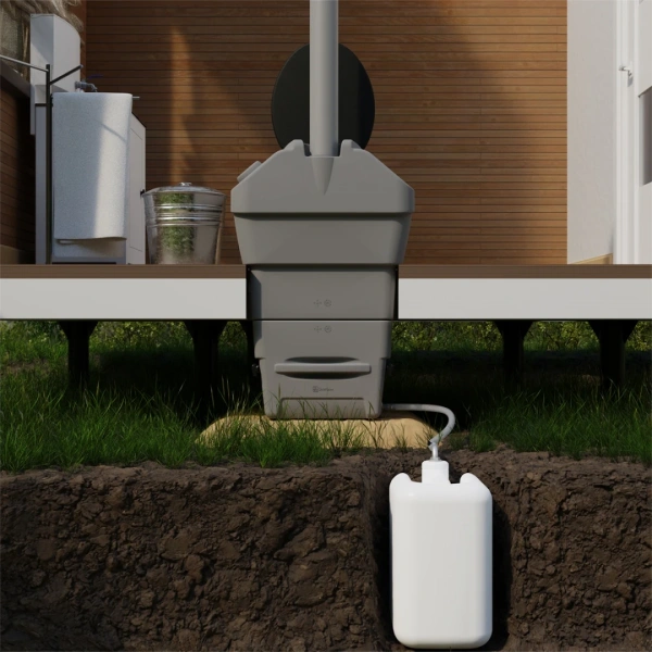 Компостный туалет "Rostok" серый