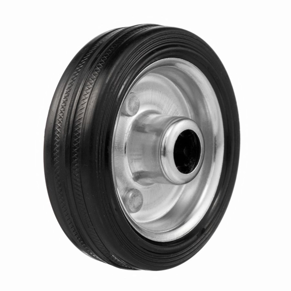 Колесо под ось 12мм Стелла-техник 4000-75 диаметр 75мм, грузоподъемность 50кг, резина, металл